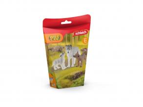 Schleich farkas anya kölykökkel