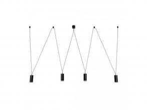 Rábalux , 73038 , Senobia , Függeszték , fekete , IP20 , GU10K