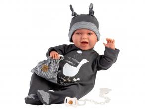 Llorens: Mimo 42cm-es baba hanggal fekete pizsamában