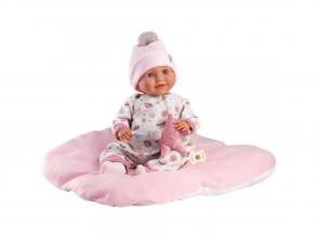Llorens: Heidi 42cm-es síró baba cumival és puha párnával