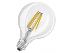 LEDVANCE , LED CLASSIC Globe DIM CRI90 S , LED égő , E27 , 11 W , 4000 K , Hideg fehér , Dimmelhető , IP20 , Átlátszó
