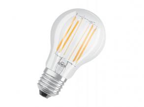 LEDVANCE , LED CLASSIC A DIM CRI 90 S , LED égő , E27 , 7.5 W , 4000 K , Hideg fehér , Dimmelhető , IP20 , Átlátszó