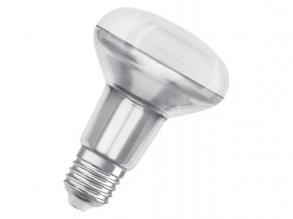 LEDVANCE , LED R80 S , LED égő , E27 , 4.8 W , 2700 K , Meleg fehér , Dimmelhető , IP20 , Átlátszó