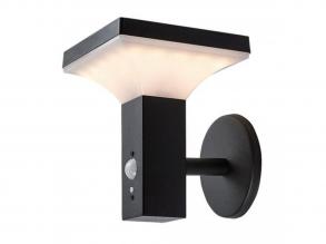 Rábalux , 77044 , Geleen , Napelemes lámpa , fekete , IP44 , 3000K , 4W