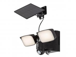 Rábalux , 77091 , Leszno , Napelemes lámpa , fekete , IP54 , 4000K , 10W