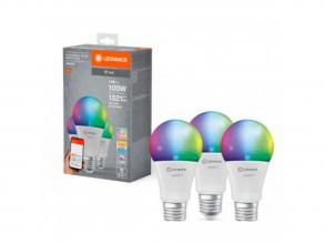 LED lámpa , égő , 3 x E27 , 3 x 14W , RGBW , CCT , dimmelhető , LEDVANCE Smart+ WIFI