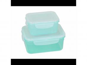 FLAIR 81012 Click&Fresh 1,1L/0,5L 2db-os smaragdzöld ételtároló doboz