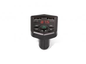 Maxlife TF-0020 5V/3,1A Bluetooth/2xUSB/microSD fekete szivargyújtó töltő
