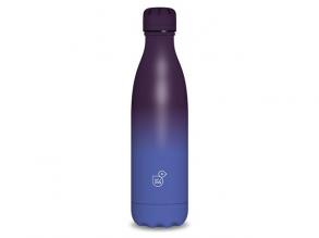 Kék-lila duplafalú fémkulacs 500ml
