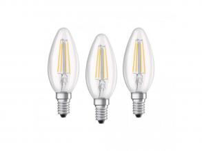 OSRAM LEDVANCE Base CL B 40 FIL E14 4W 2700K 470lm 3 db