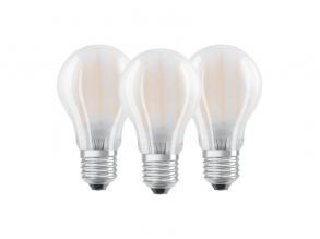 Ledvance Base matt üveg búra/7W/806lm/2700K/E27 LED körte izzó 3 db