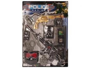 Rendőr fegyver és kiegészítő készlet