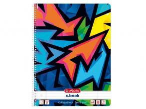 Herlitz Neon Art A4 80lapos vonalas spirálfüzet