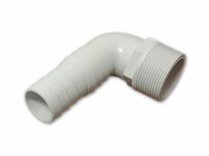 PVC könyök idom, 6/4"-os csavarmenet, 32/38mm (1-1/2'') karmantyú
