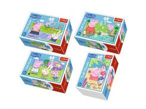 Peppa malac legszebb napjai 54db-os mini puzzle 4 féle - Trefl