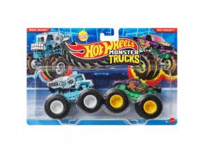 Hot Wheels Monster Trucks: Bionic Bruiser vs Test Subject kisautó 2db-os csomag 1/64 - Mattel