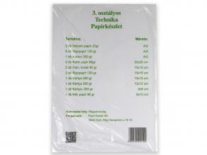 3.osztályos Technika papírkészlet 18db-os