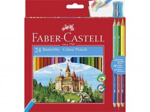 Faber-Castell: Színesceruza készlet 24+3 db