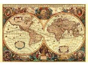 Puzzle 5000 db - Antik világtérkép