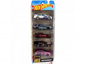 Hot Wheels: Nightburnerz 5db-os kisautó szett 1/64 - Mattel