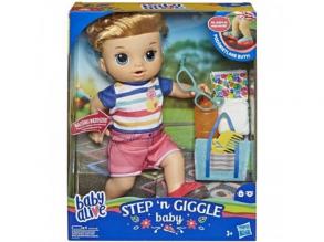 Baby Alive: Tipegő, kacagó barna hajú fiú baba - Hasbro