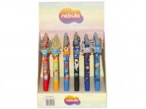 Nebulo: űrlényes radírozható nyomógombos zselés toll több változatban 1db