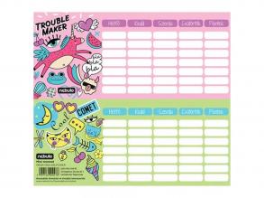 Nebulo: Girl Power egylapos, kétoldalas mini órarend