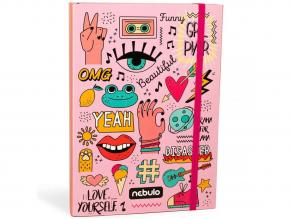 Nebulo: Füzetbox A/4-es méretben girl power