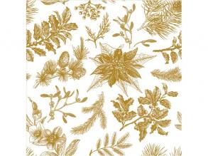 IRIS Daisy Karácsonyi szalvéta, 33x33cm, 20db/csomag, 3 rétegű, vegyes minták