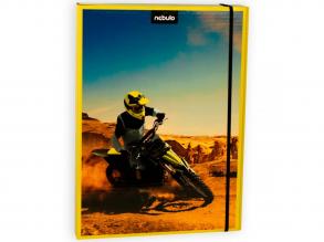 Nebulo: Füzetbox A/4-es méretben Motocross mintával