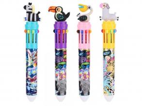 Nebulo: 10 színű golyóstoll Safari dizájn többféle 1db