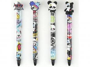 Nebulo: Panda mintás radírozható nyomógombos zselés toll több változatban 1db