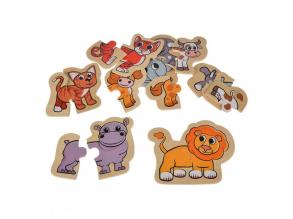 Eichhorn fa állatos puzzle, 16db.
