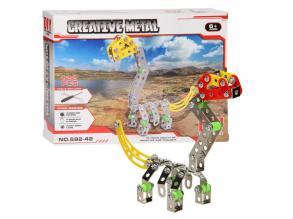Fém építő készlet - Dinoszaurusz - 122 darabos