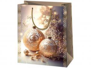 Cardex: Arany díszek nagy méretű ajándéktáska 26x13x33cm