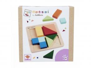 Eichhorn: Fa Montessori Szín- és Formakirakó  Logikai játék kis kezeknek - Simba Toys