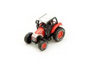 Fém traktor modell, 9 cm - többféle, 1 db