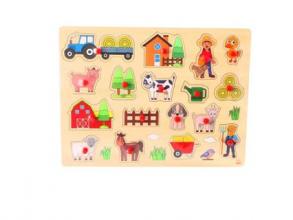 Nagy farm puzzle tábla 40 x 30 cm