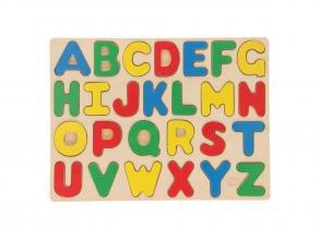 ABC betűi fa puzzle - 26 db-os