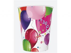 IRIS Daisy papírpohár, 250 ml, különböző színekben és mintákkal, 8db/csomag