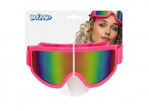 Neon rózsaszínű party síszemüveg