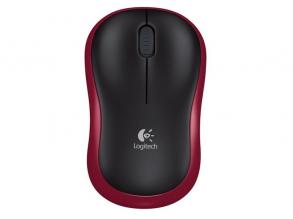 Logitech M185 vezeték nélküli piros notebook egér