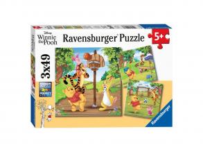 Disney Micimackó sportnap Puzzle, 3x49db