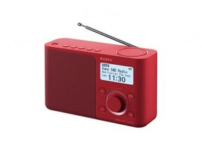 Sony XDRS61 hálózati töltős piros FM rádió