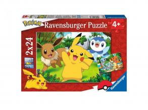 Puzzle 2x24 db - Pokemon