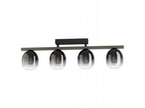 LED lámpa , mennyezeti , 4xE27 foglalat , fekete , EGLO , FILAGO , 900185