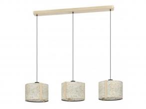 EGLO , 390324 , HONTONGAS , függesztett lámpa , E27 , 3X25W , IP20 , bézs, zöld