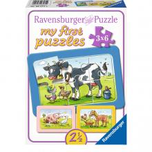 Jó barátok puzzle kicsiknek - 3x6 darabos