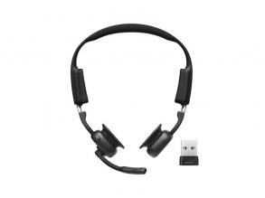 Shokz Openmeet fekete vezeték nélküli Open-Ear headset