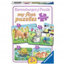 Háziállatok 4 az 1 ben puzzle